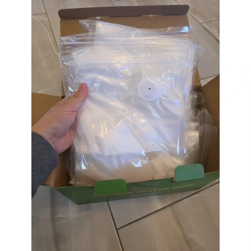 Syntus Vacuum Sealer Bags for Food, 60 Count Quart‎ 8 x 10 10 x 13.8 11.8 x 14